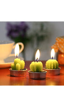 E-dance 6 Pcs Decorative Cactus Candles Mini Cute Tealight Candles for Home Decor Gift Birthday Party