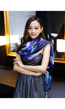 JOYJULY Starry Sky Galaxy Star Space Printing Chiffon Long Wrap Scarves with Gift Box
